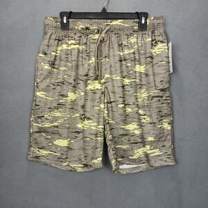 Athletic‎ Works Core Shorts Mens Medium Green Digital Camouflage Athletic Wear